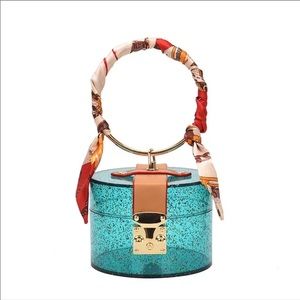 Green transparent bag